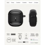 Carcasa cu carabina Spigen Rugged Armor compatibila cu Google Pixel Buds 2a, Negru 8 - lerato.ro